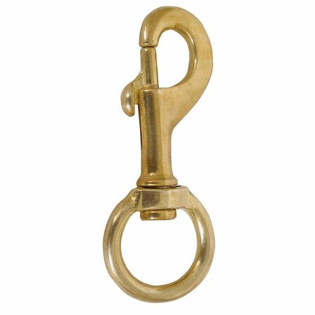 A & I PRODUCTS CONNECTOR-LEASH-SWIVEL-SNAP-BRONZE 2.1" x4.8" x1.05" A-B1AB2232